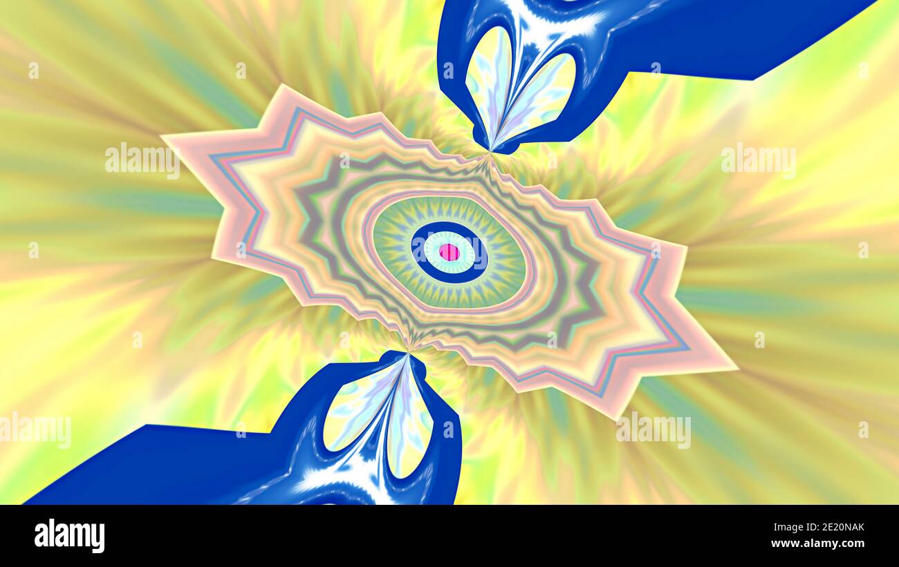 Abstract fantasy patterned multicolored background. Stock Photo