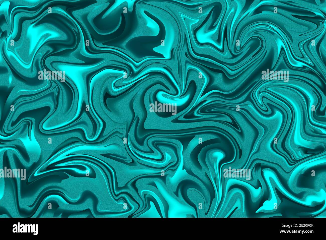 Abstract background illustration of teal and glitter liquid paint