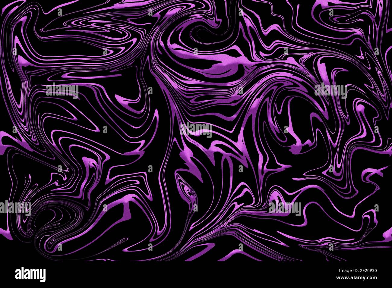 Abstract background illustration of liquid purple glitter paint swirls