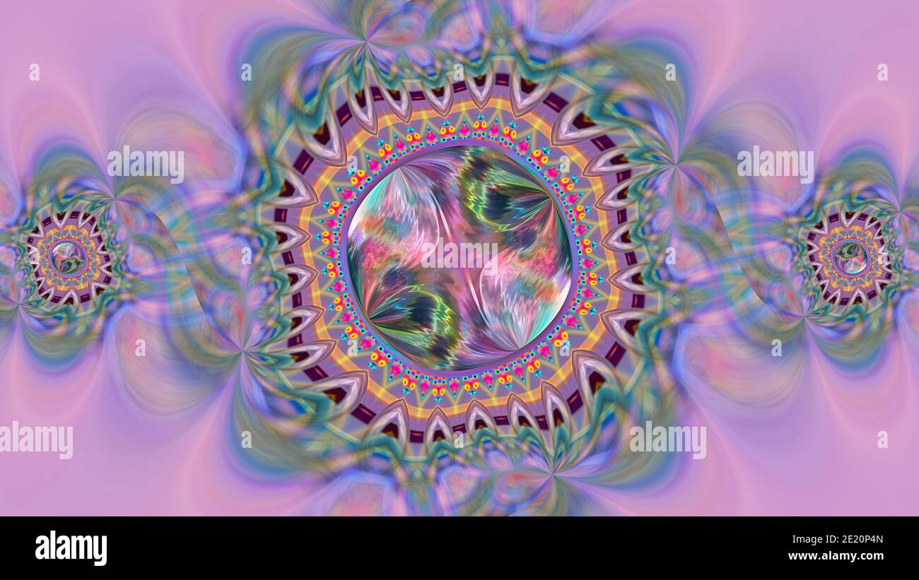 Abstract fantasy patterned multicolored background. Stock Photo