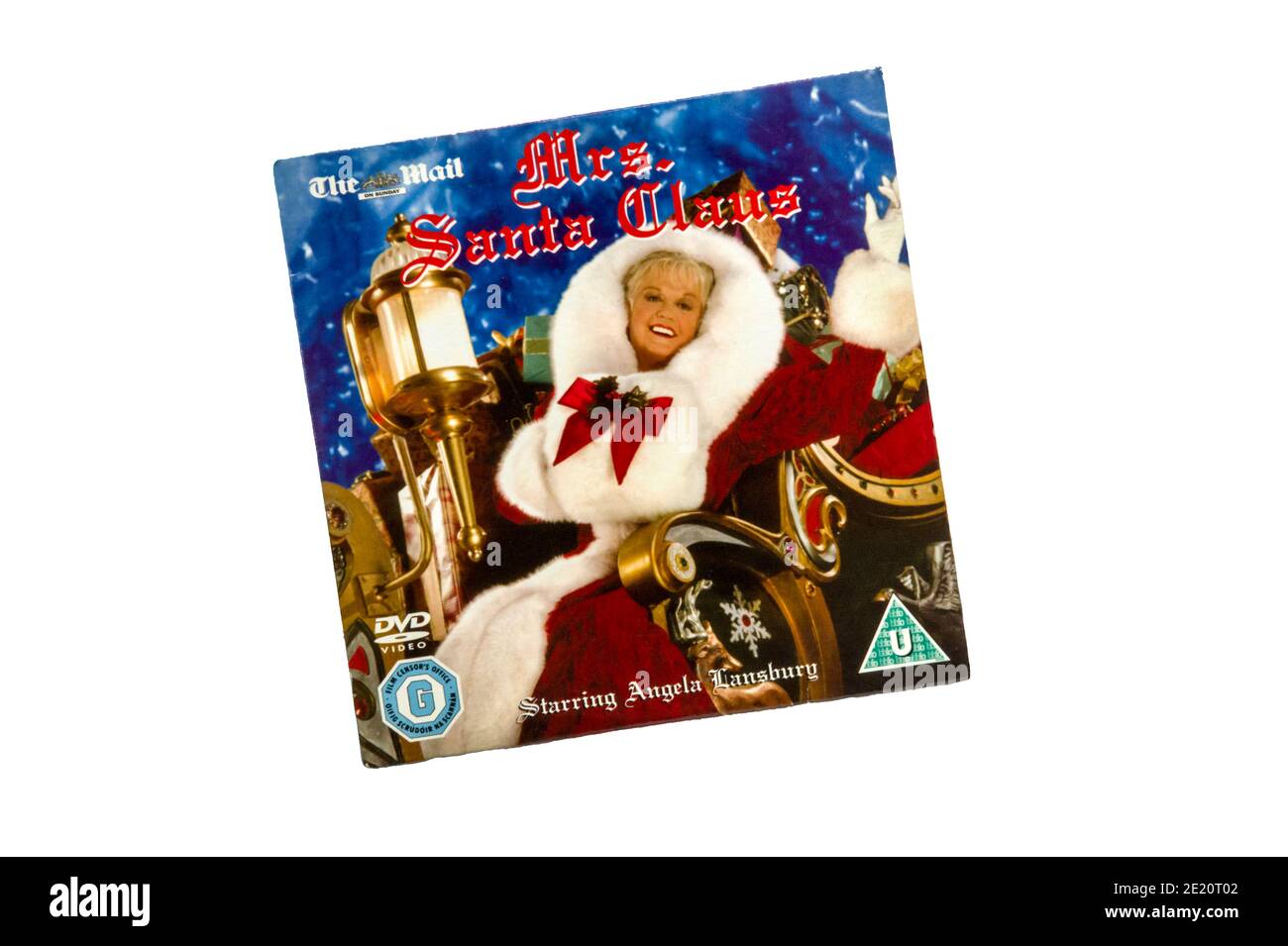 A copy of Mrs Santa Claus starring Angela Lansbury. An American made-for-TV film, given away free with the Daily Mail newspaper. Stock Photo