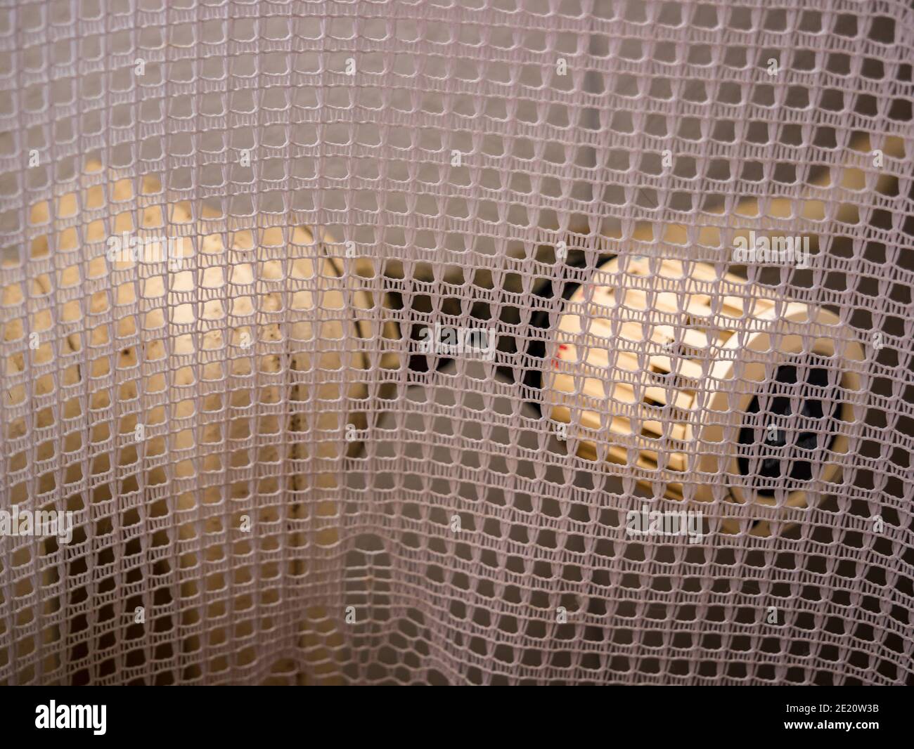 Old thermoregulating radiator valve behind the curtain Stock Photo Alamy