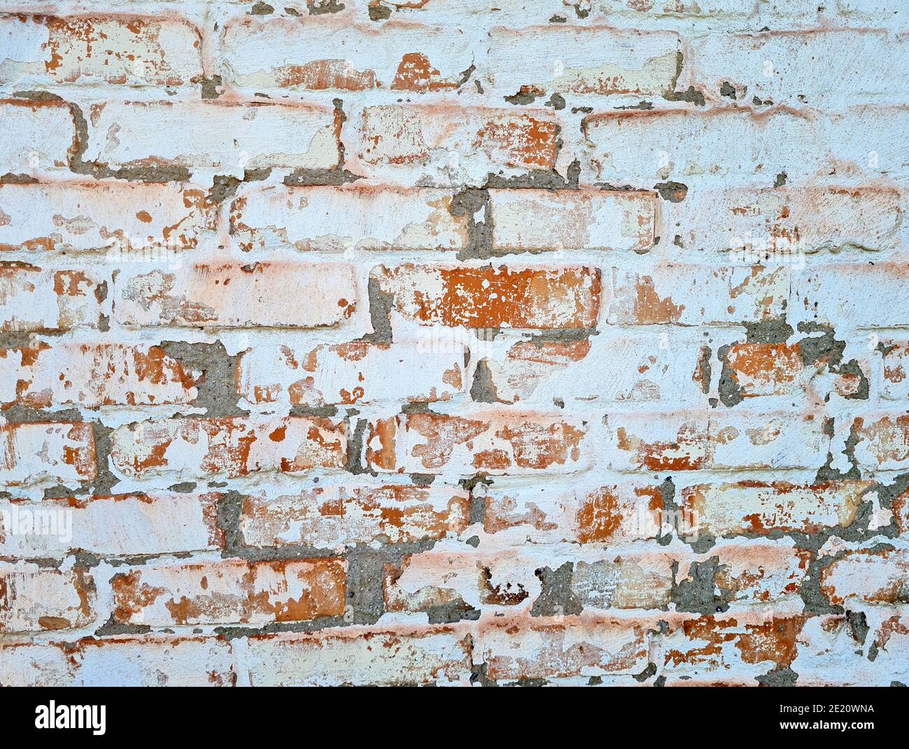Texture of old aged white painted brick wall background Stock Photo - Alamy