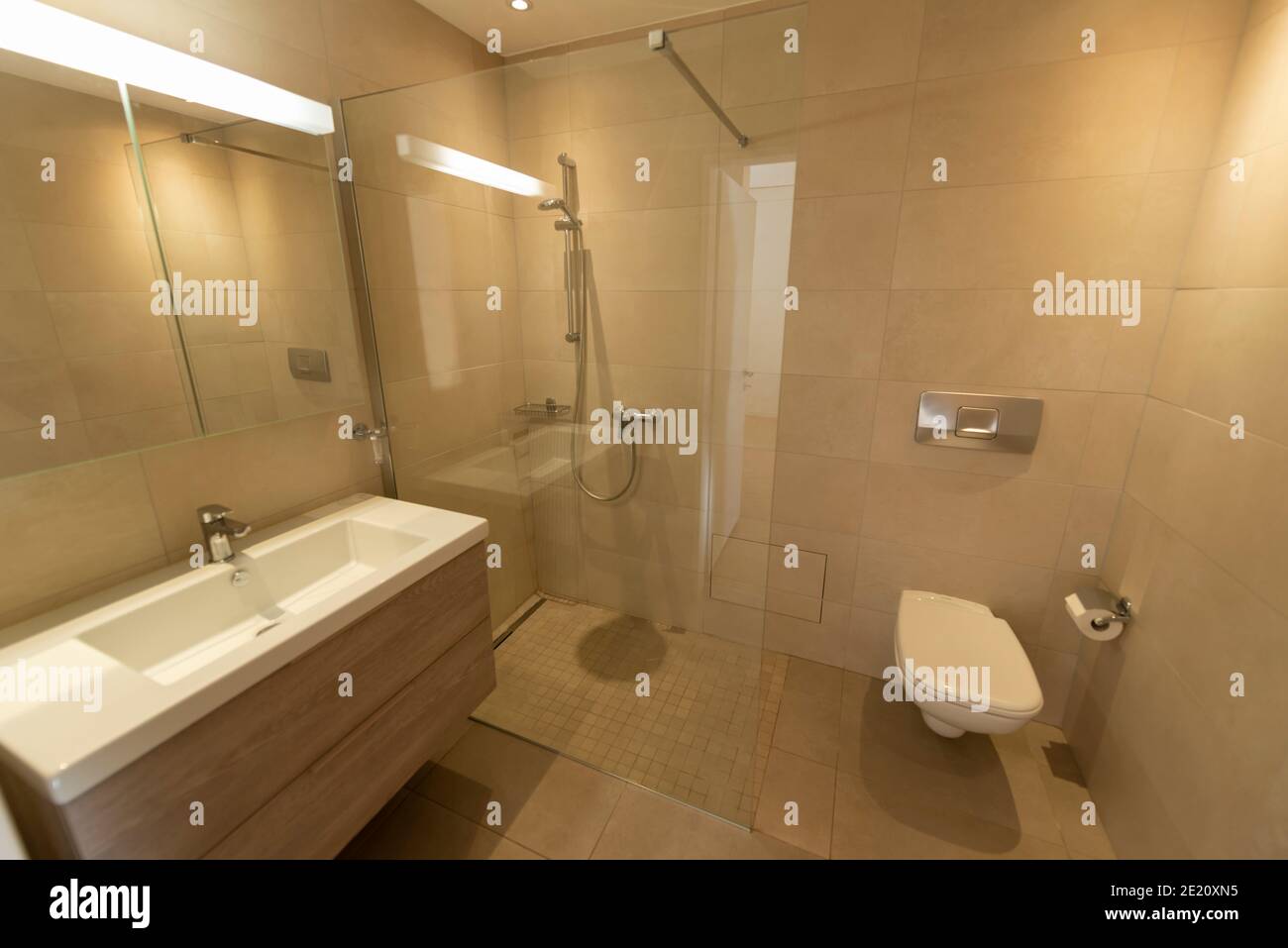 Modern and Elegant Bathroom in Switzerland Stock Photo Alamy