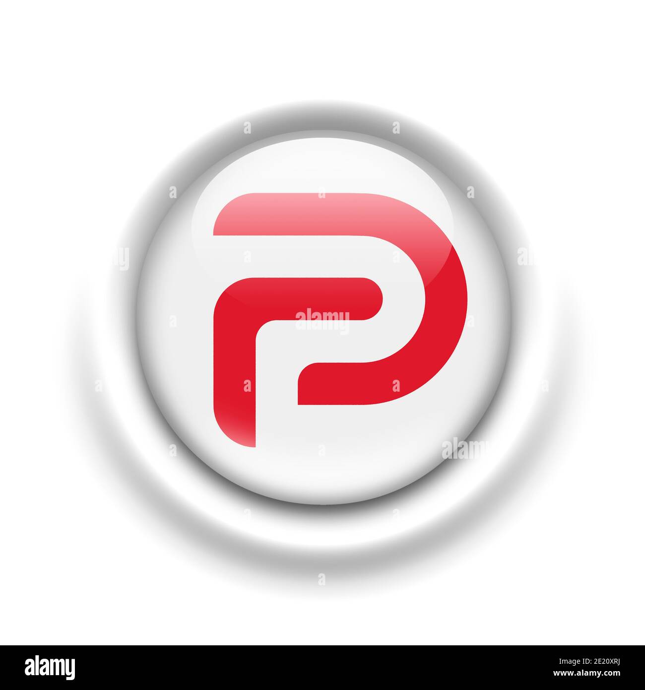 Parler logo Stock Photo