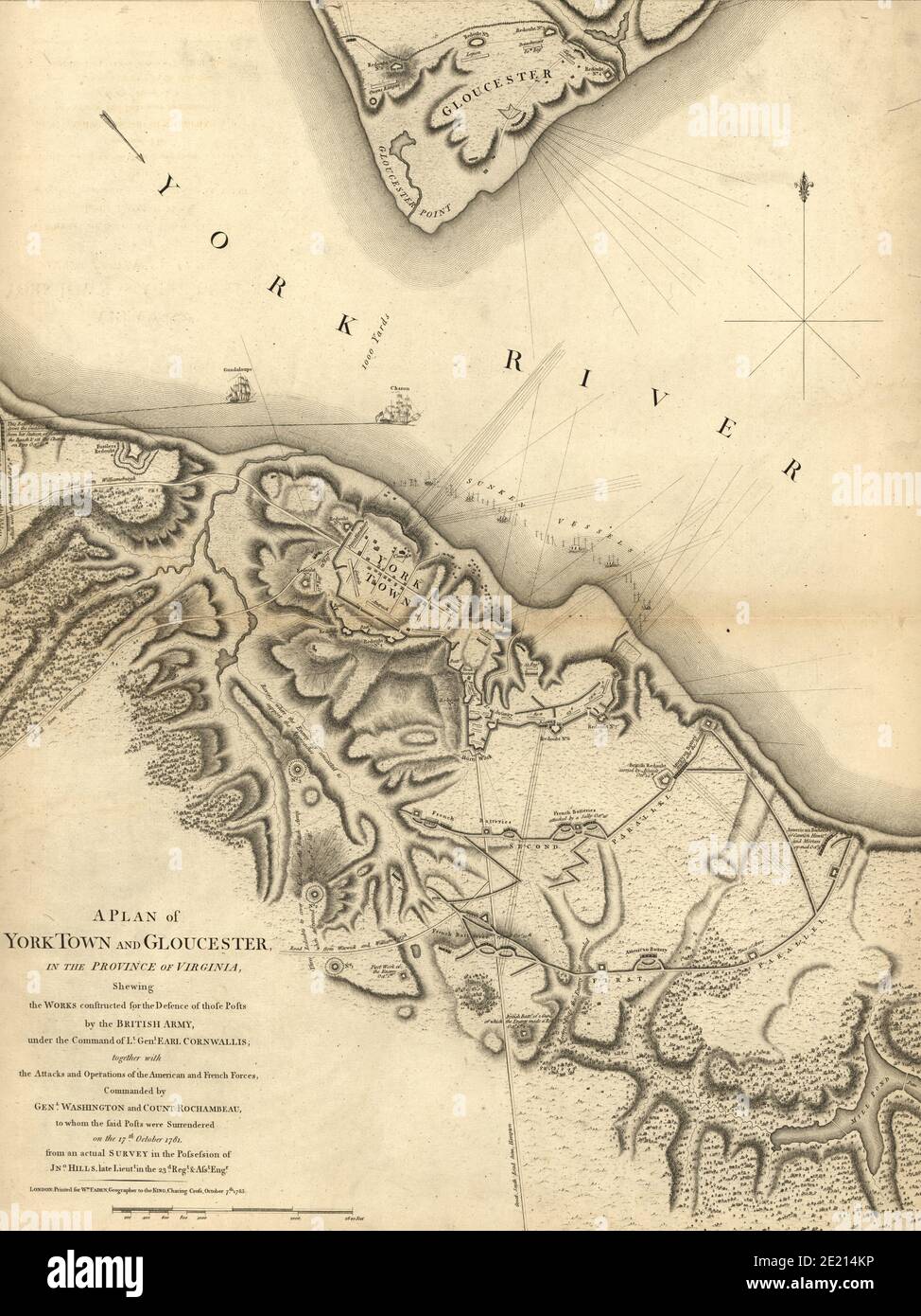 Closeup of a page of American civil war vintage maps from 19th century Stock Photo