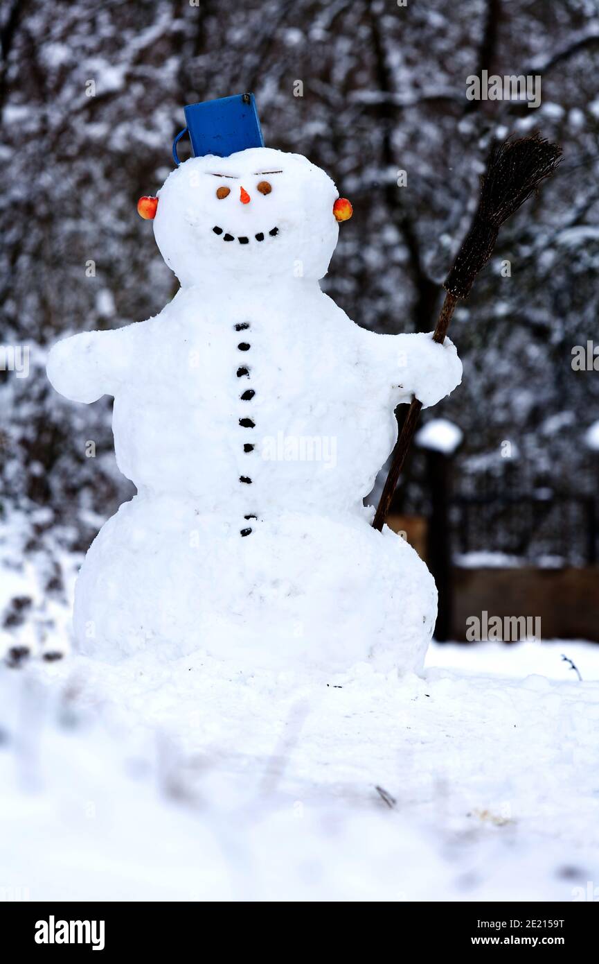 Snowman. (CTK Photo/Zdenek Rerych) Stock Photo