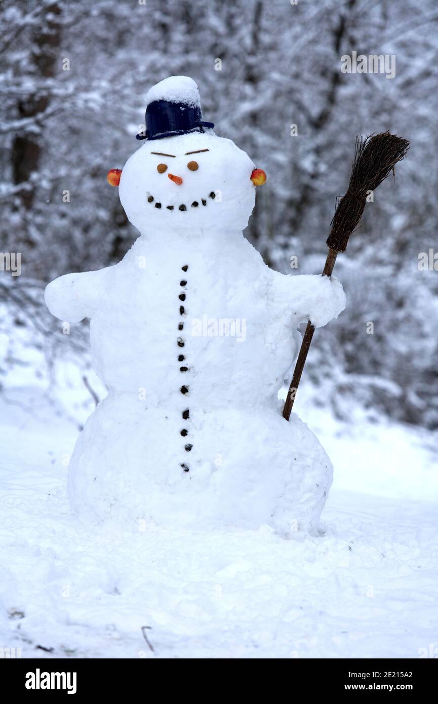Snowman. (CTK Photo/Zdenek Rerych) Stock Photo