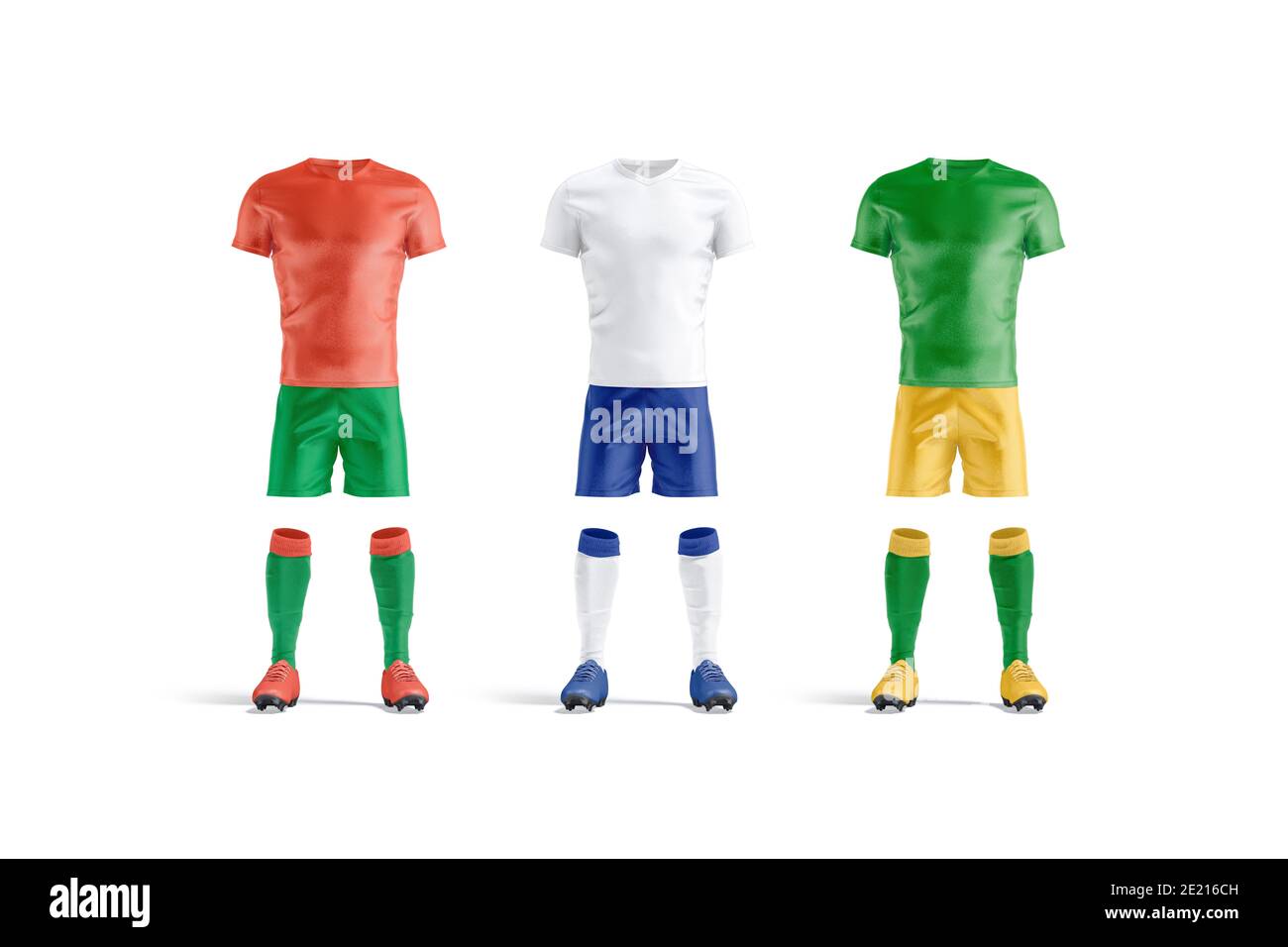 Download Blank Italy Brazil And Netherlands Team Soccer Uniform Mockup Isolated 3d Rendering Empty Country Professional Tracksuit Mock Up Front View Clea Stock Photo Alamy