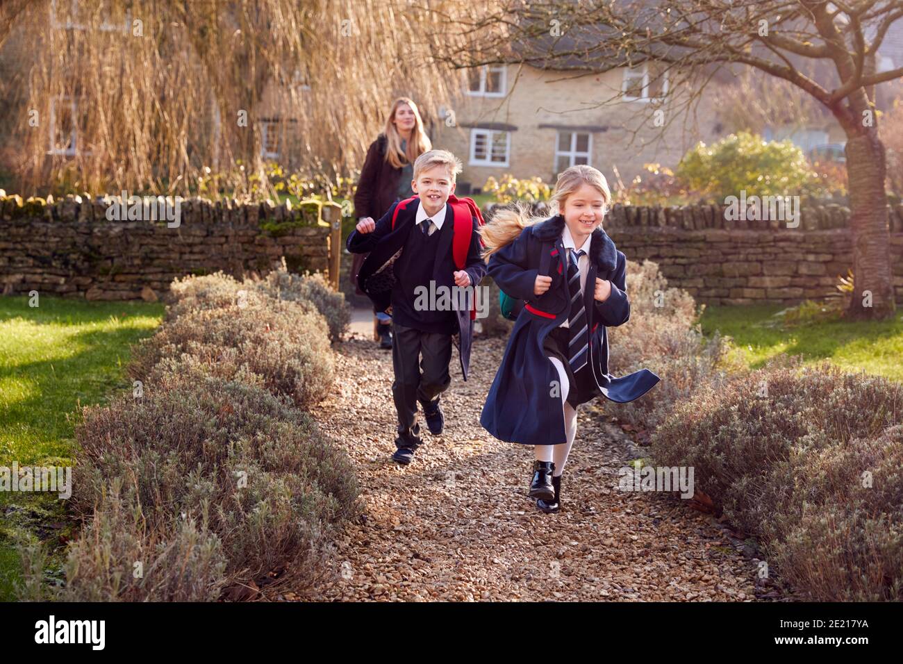 Children with school uniform hi-res stock photography and images - Alamy