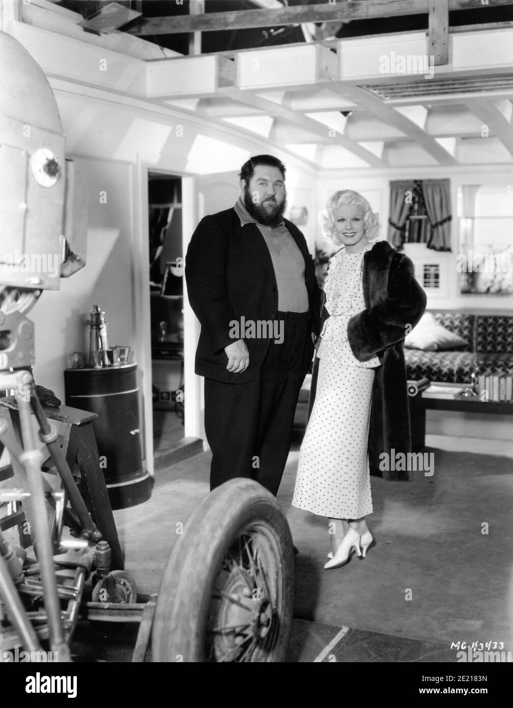 Wrestler MAN MOUNTAIN DEAN (appearing as himself in the film) and JEAN