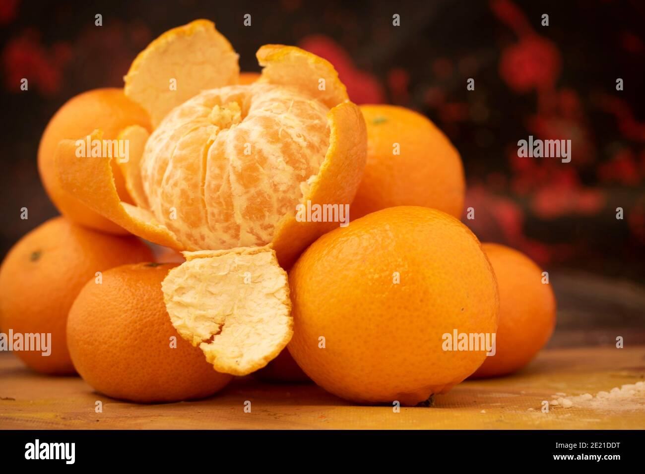 Easy peel tangerine, close up fruit representation Stock Photo - Alamy