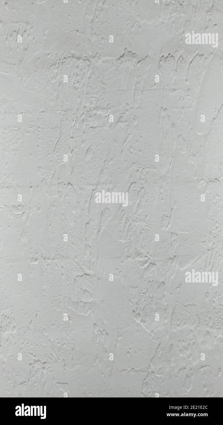 The texture of light plaster, broad strokes Stock Photo