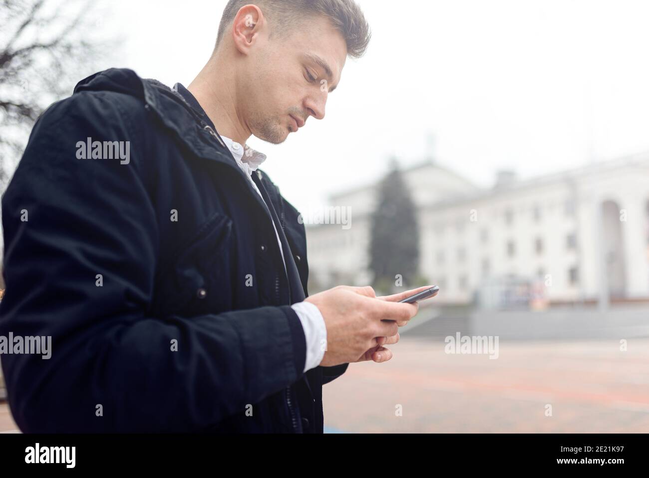 Man walking side view low angle hi-res stock photography and images - Alamy