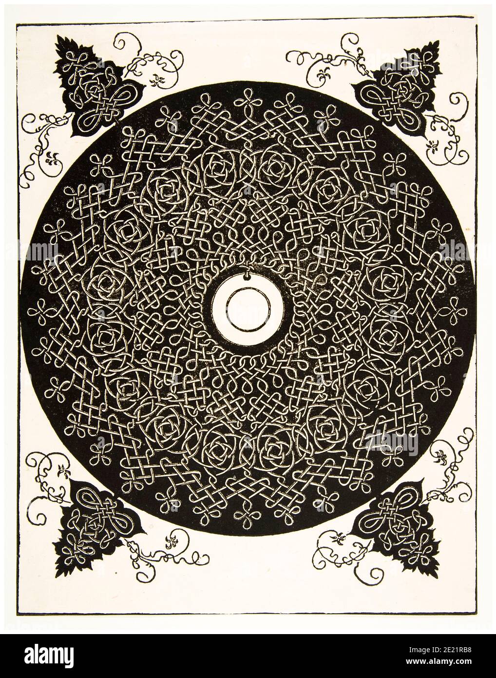The Fourth Knot, woodcut print by Albrecht Dürer, before 1521 Stock Photo