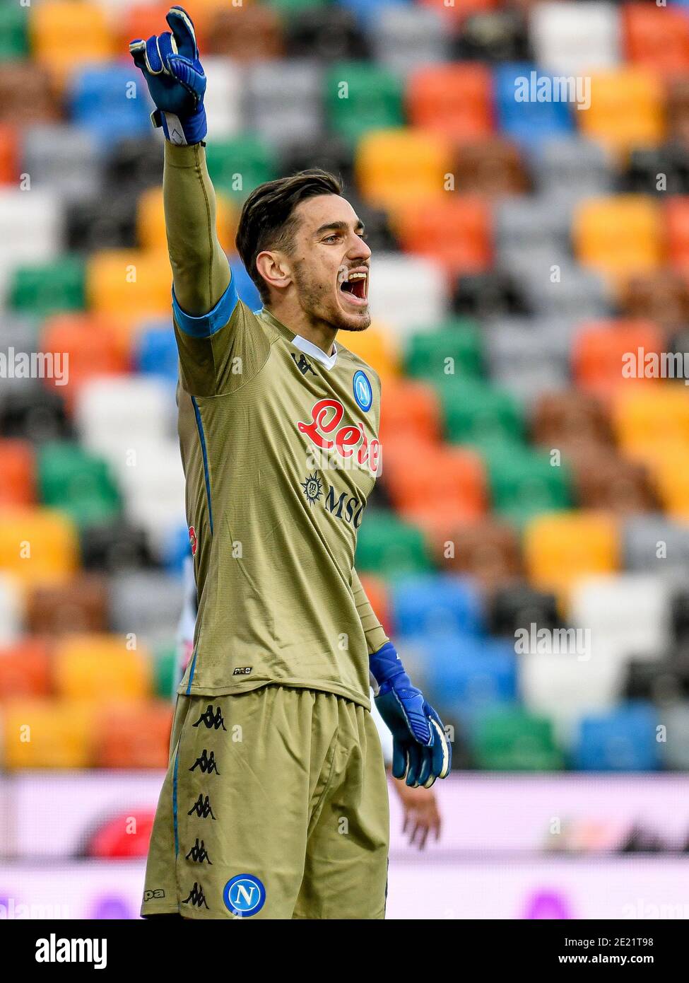 Alex Meret of Napoli during the Serie A TIM match between Genoa