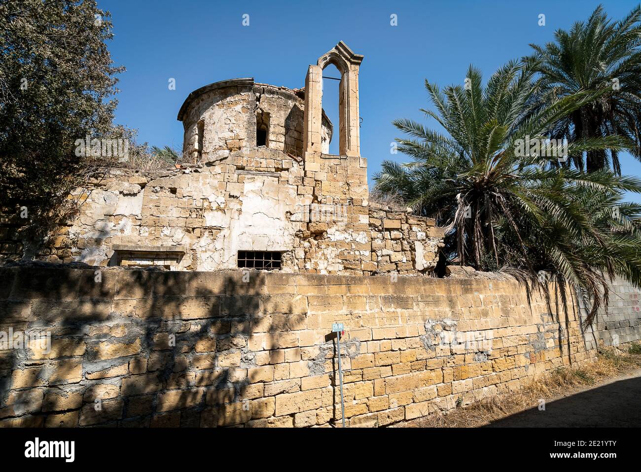 Nicosia Buffer Zone Green Line Cyprus Stock Photo Alamy