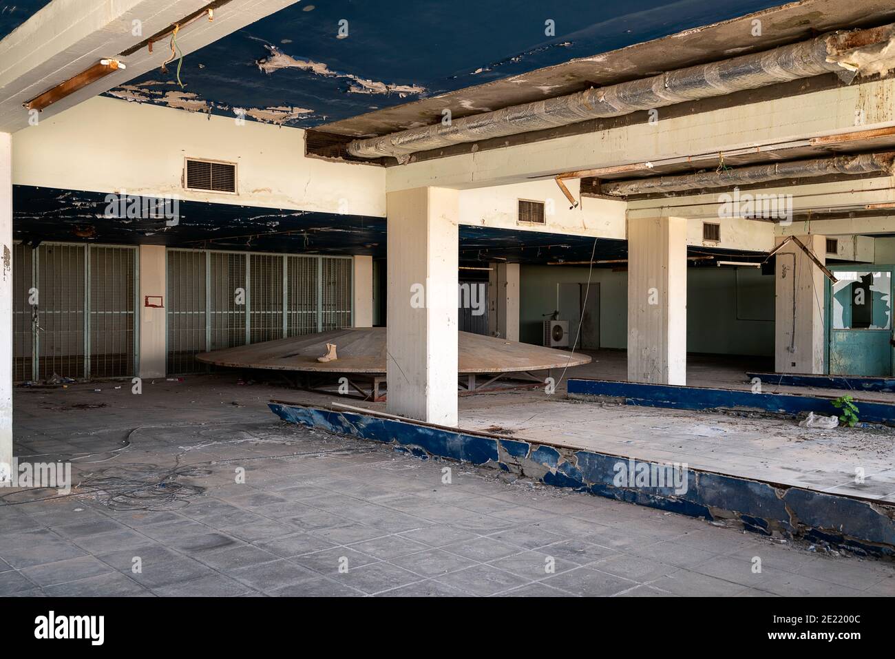Abandoned Nicosia International Airport Cyprus Stock Photo