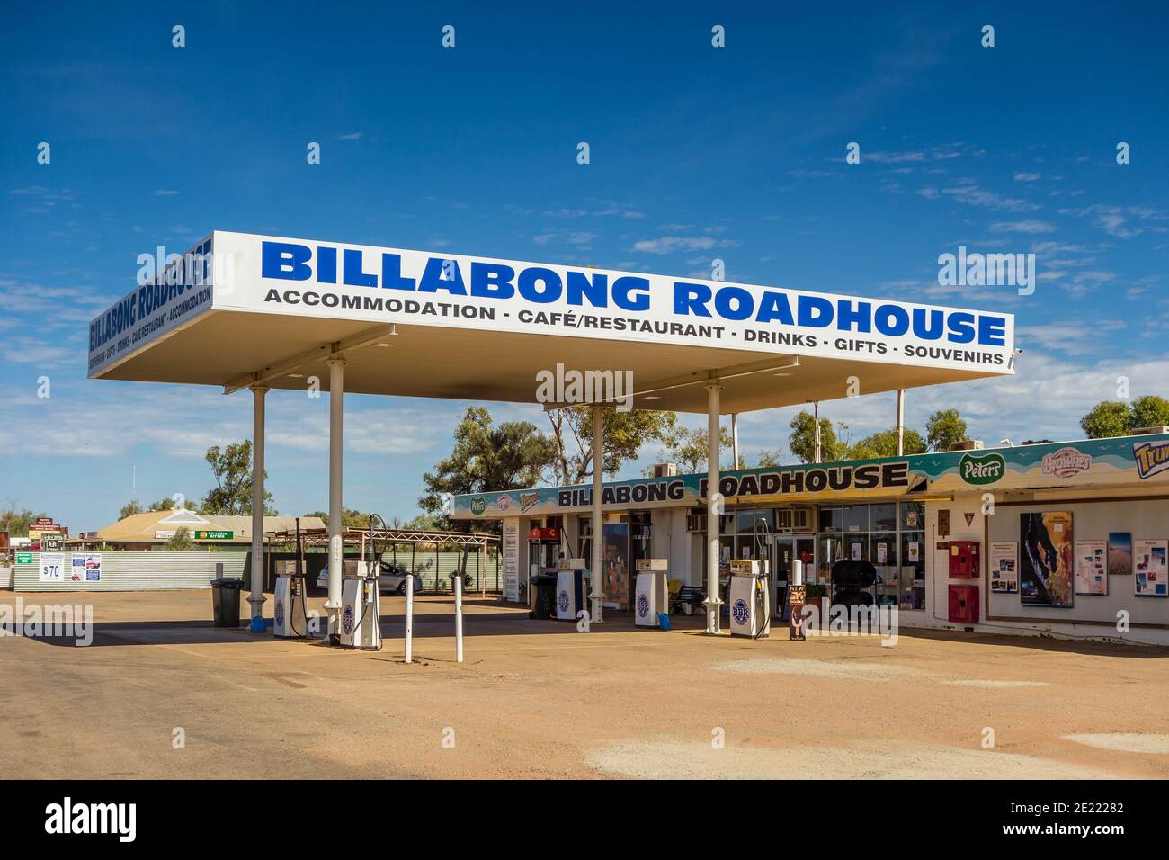 Billabong Roadhouse, Coral Coast, Western Australia Stock Photo - Alamy