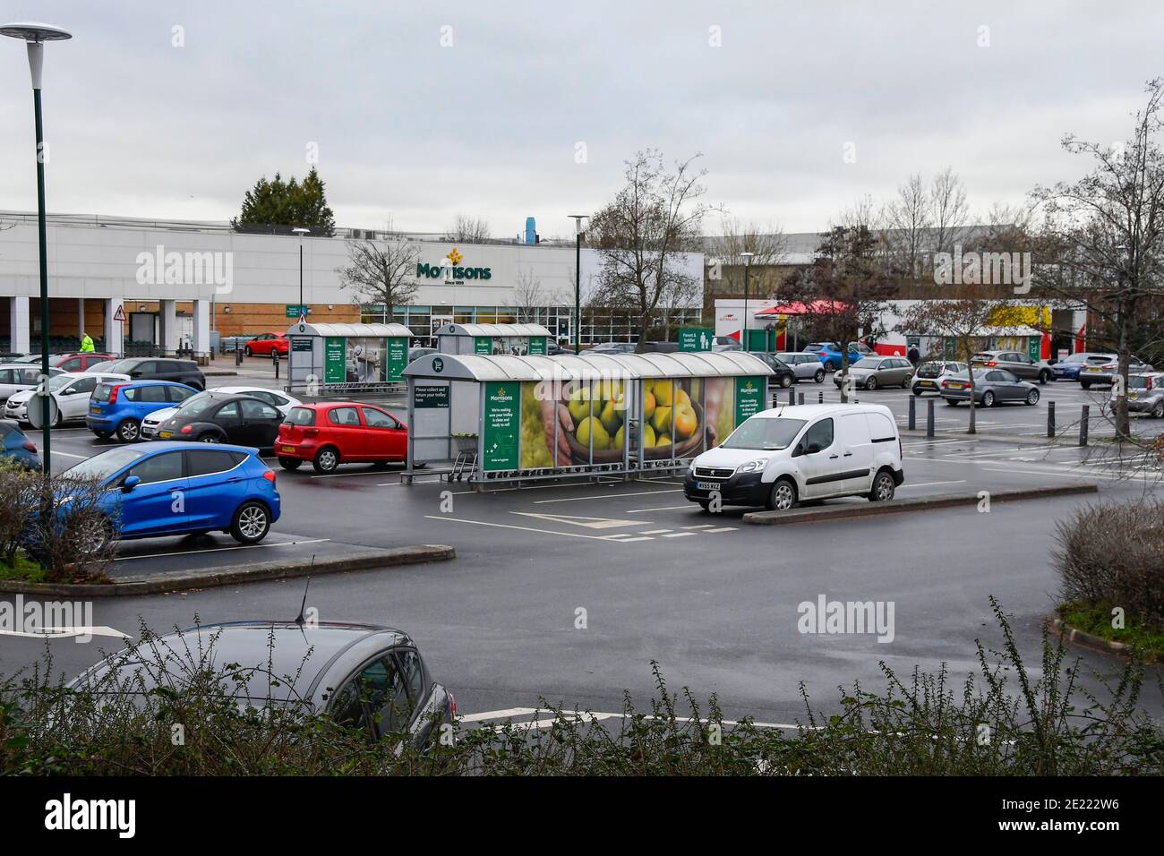 Yeovil, Somerset, UK. 11th January 2020. General view of the Morrisons