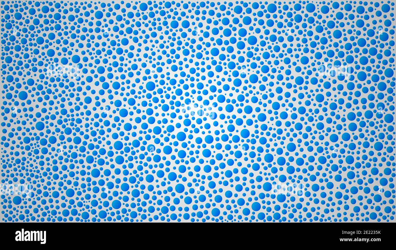 Colorful Hand drawn abstract blue background Polka dot pattern Dotwork ...