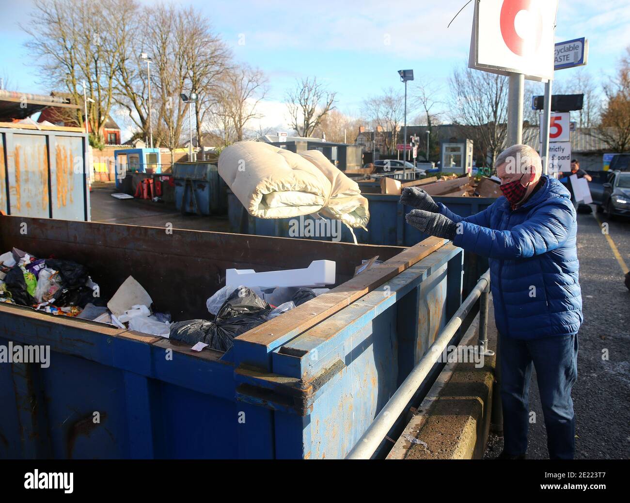 Post Christmas recycling Alexandera Park Recycling site in north