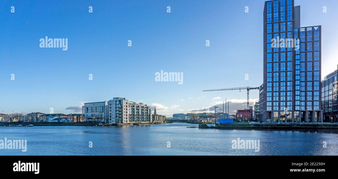 The Capital Building on the right, and the village of Ringsend, in this