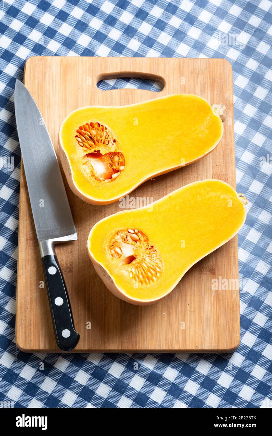 Butternut Squash-Cucurbita moschata 'Butternut Stock Photo