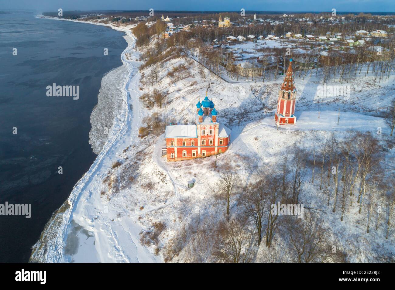 The old church of the Kazan Icon of the Mother of God on the banks of ...