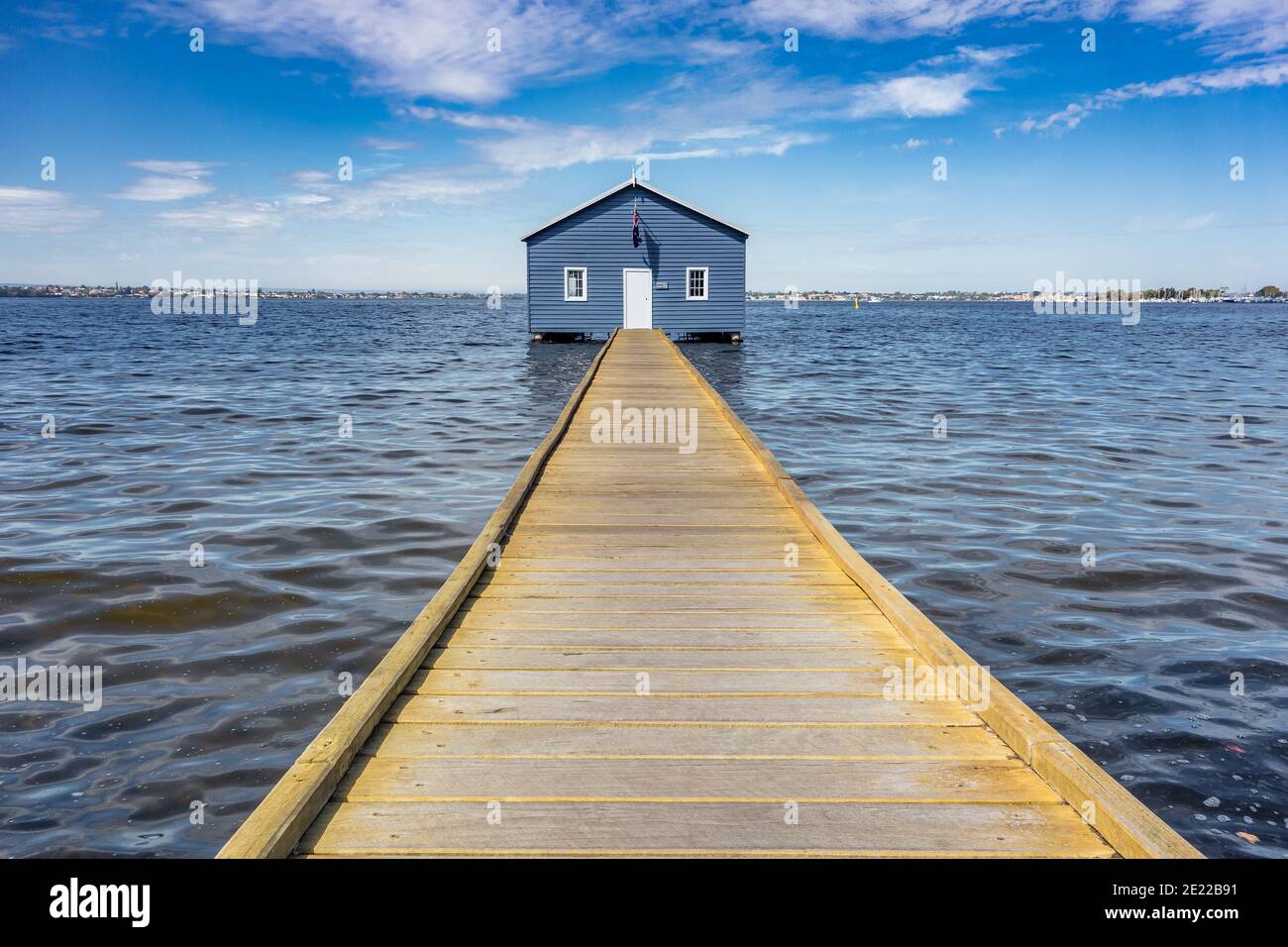 Crawley Edge Boatshed, commonly referred to as the Blue Boat House, is a boathouse located on