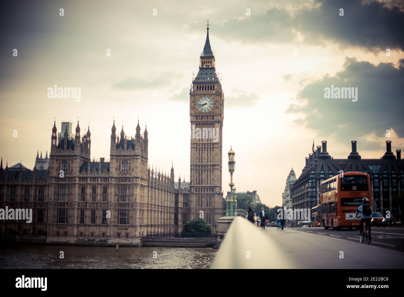 The World Famous Big Ben At The Palace Of Westminster, London, UK Stock ...