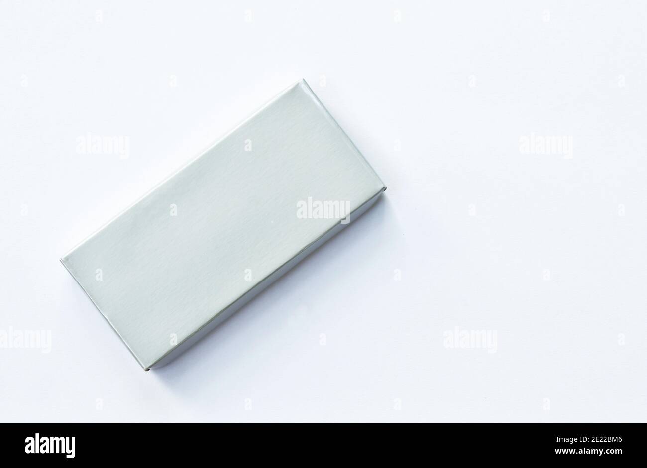 gray box arranging on white background Stock Photo