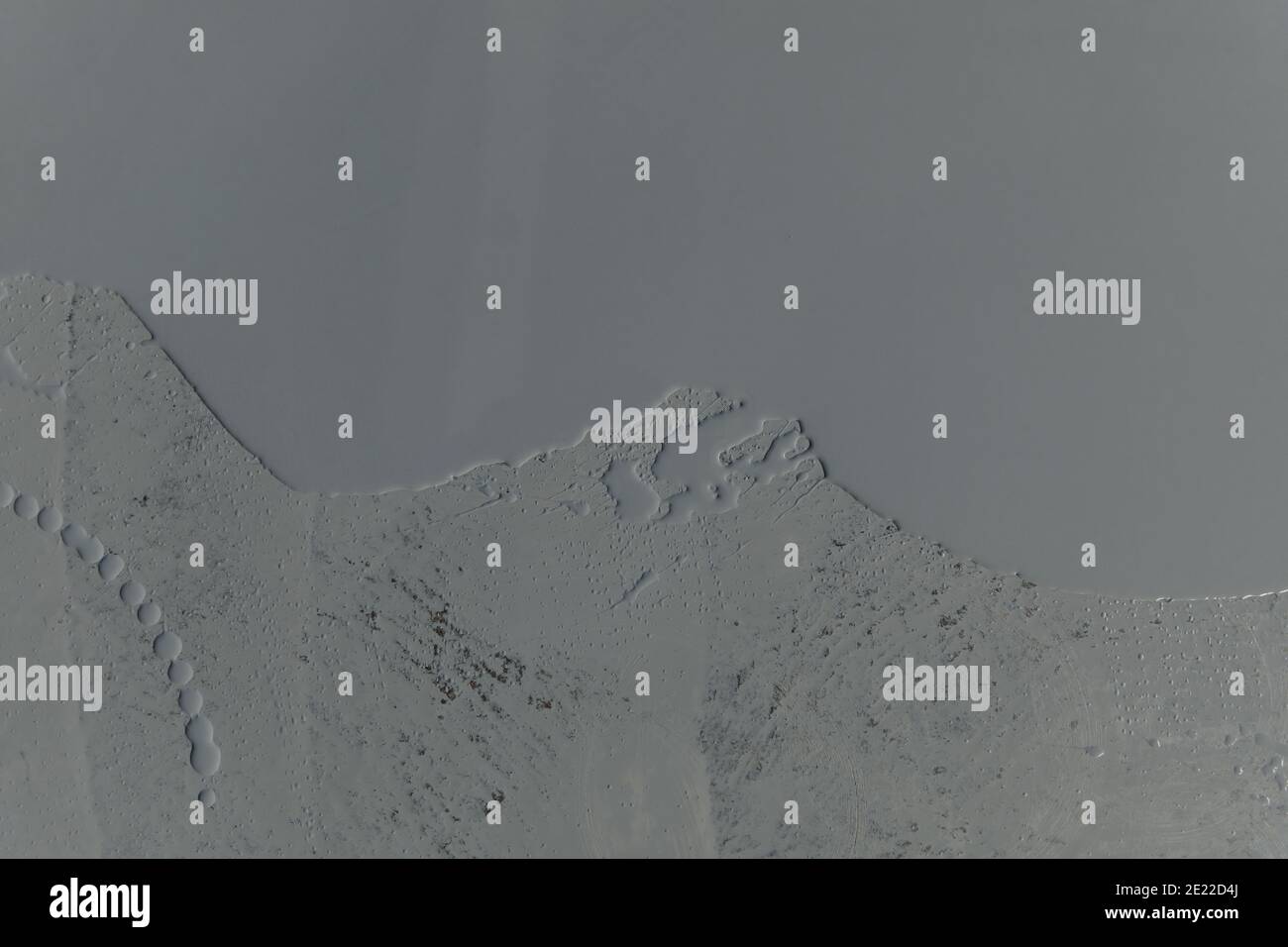 Epoxy resin floor preparation first layer inside the building Stock