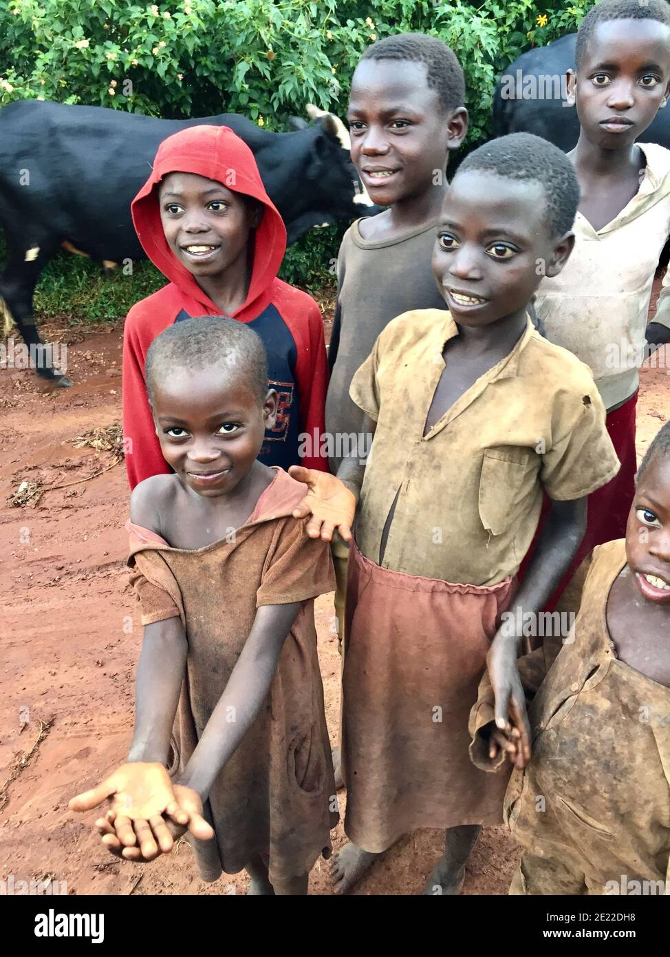 KIRUNDO, BURUNDI Jun 03, 2017 Poor children in Burundi begging with