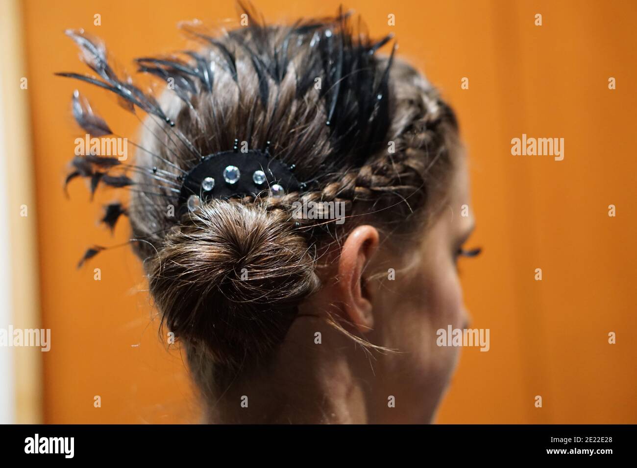Hairstyle for a circus performance in New Westminster, BC, Canada Stock  Photo - Alamy