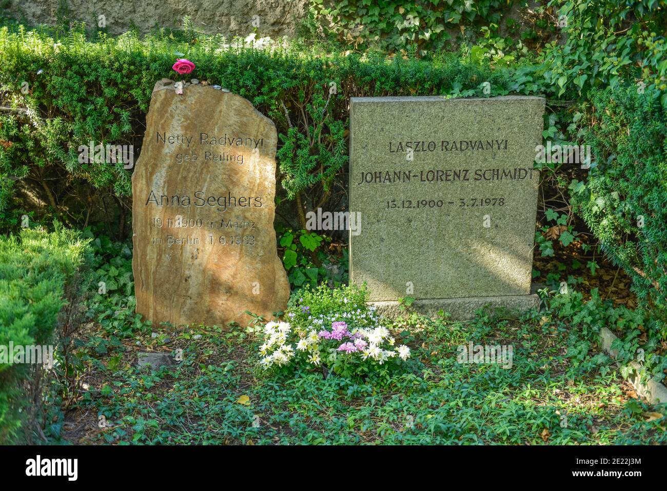 Grab, Anna Seghers, Dorotheenstaedtischer Friedhof, Chausseestrasse, Mitte, Berlin, Deutschland Stock Photo