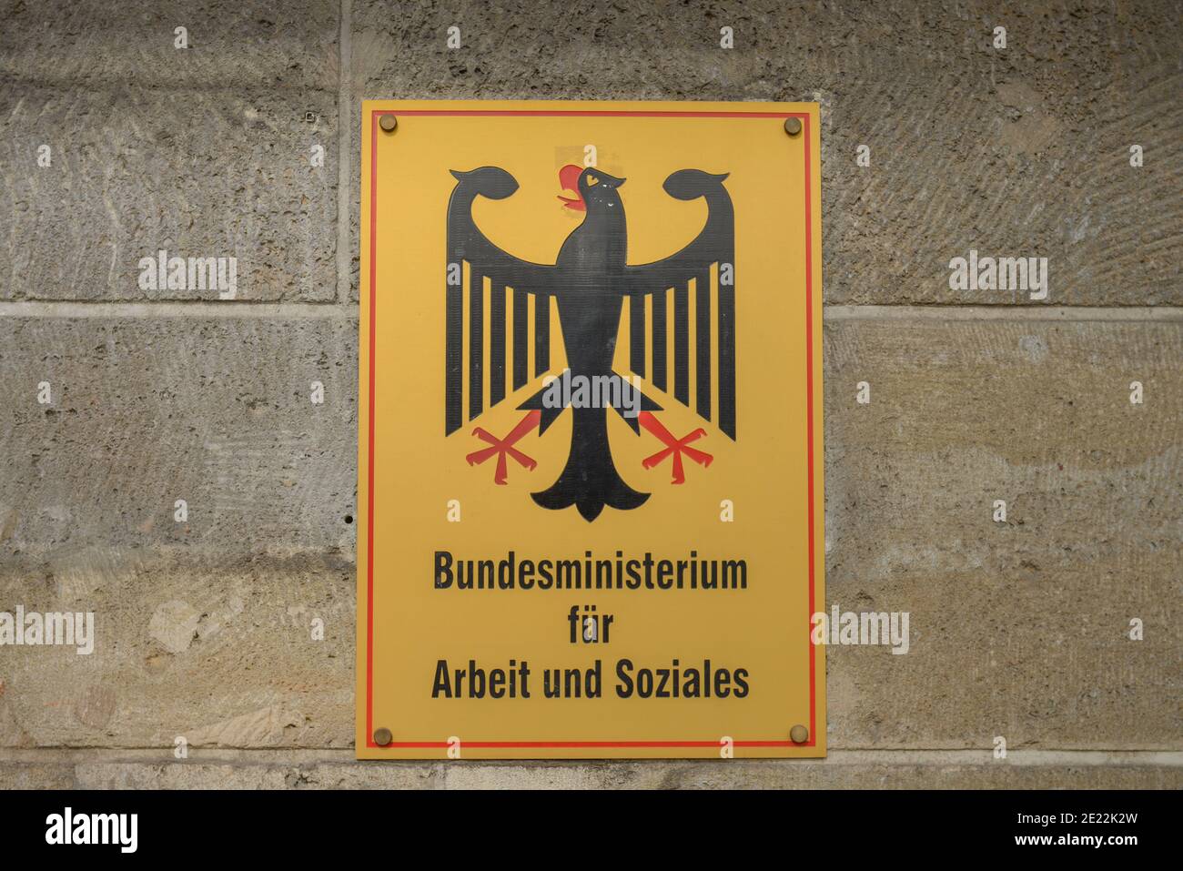 Bundesministerium fuer Arbeit und Soziales, Wilhelmstrasse, Mitte, Berlin, Deutschland Stock Photo