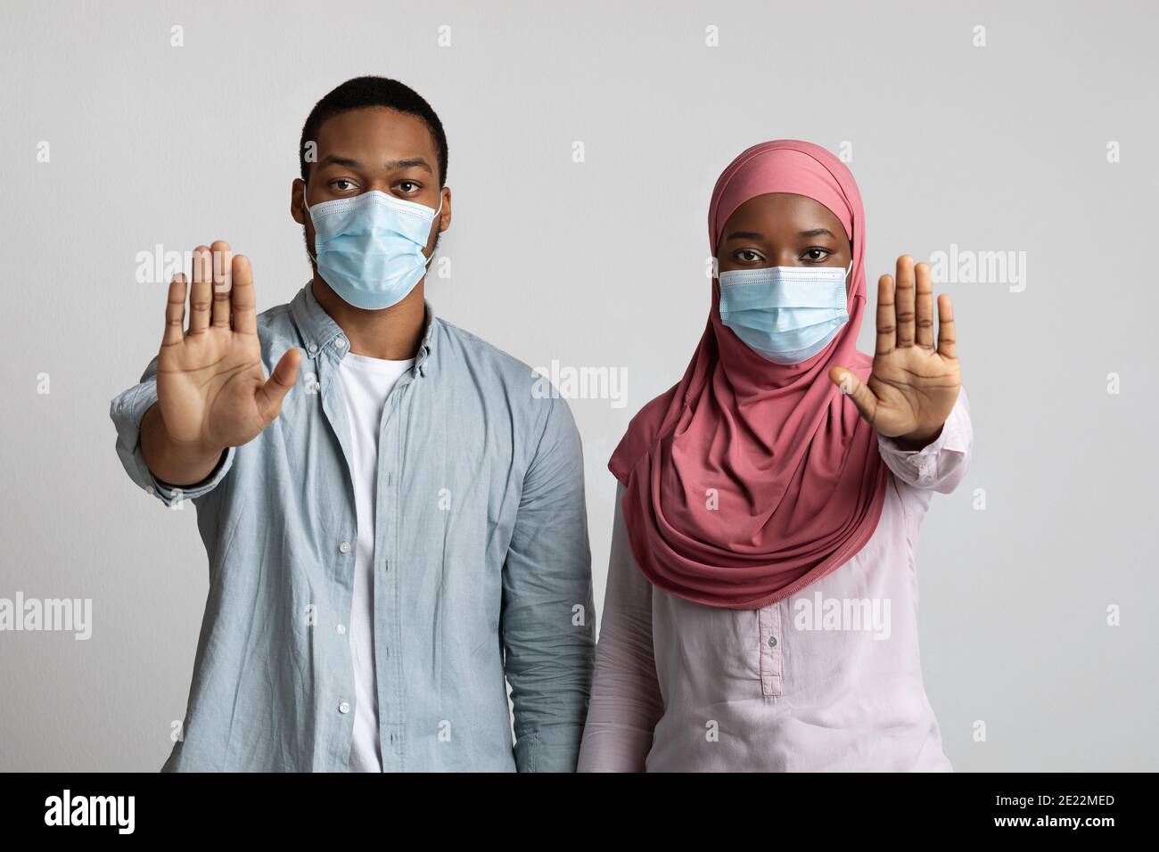 Face masks gesture hi-res stock photography and images - Alamy