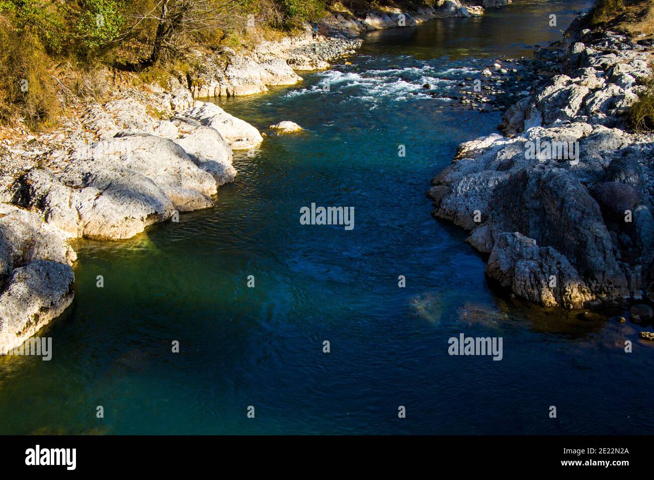 River landscape and view, daylight and outdoor, nature background in ...