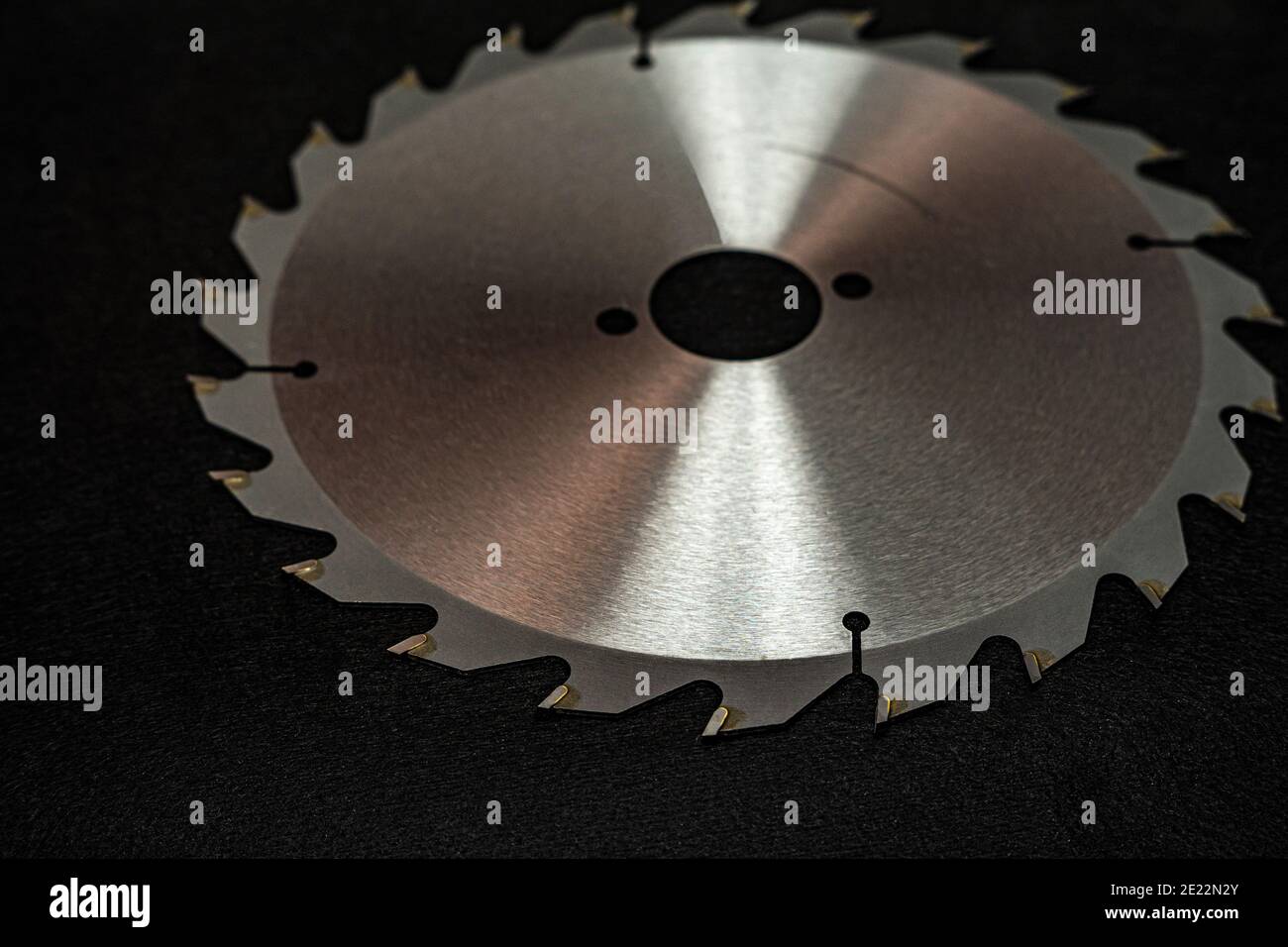Circular saw blade, for sawing wood, with sharp sharpened teeth Stock