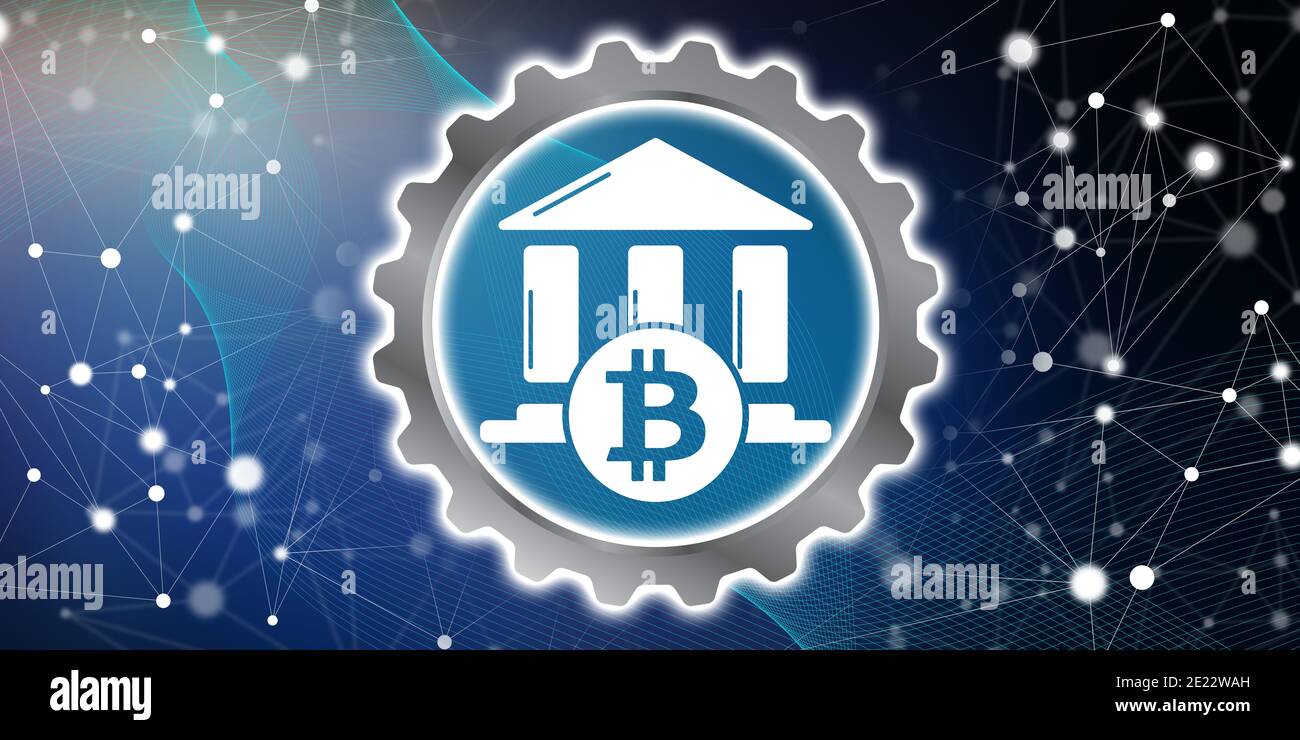 Illustration of a bitcoin regulation concept Stock Photo Alamy