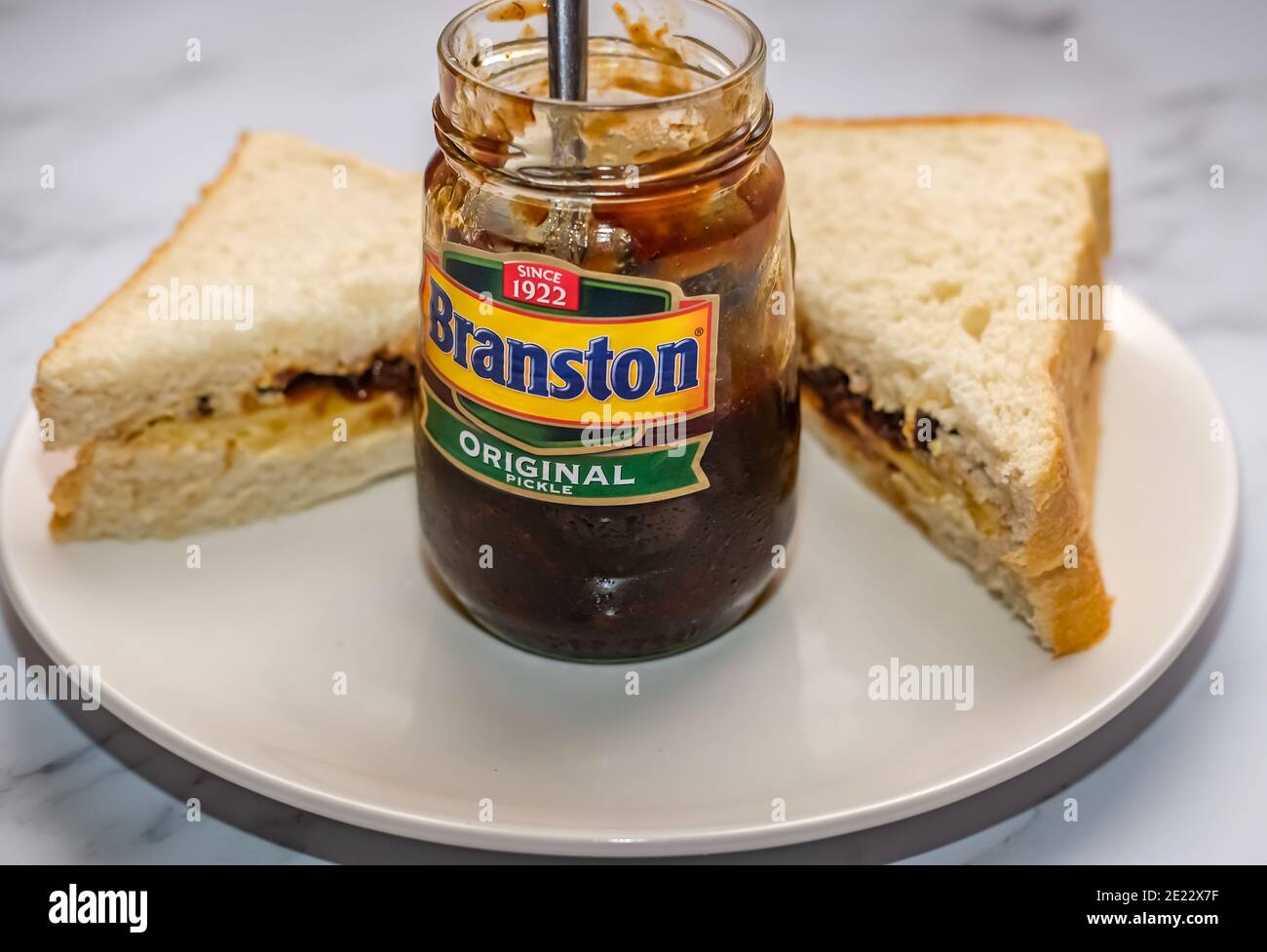 Branston pickle cheese sandwich hires stock photography and images Alamy