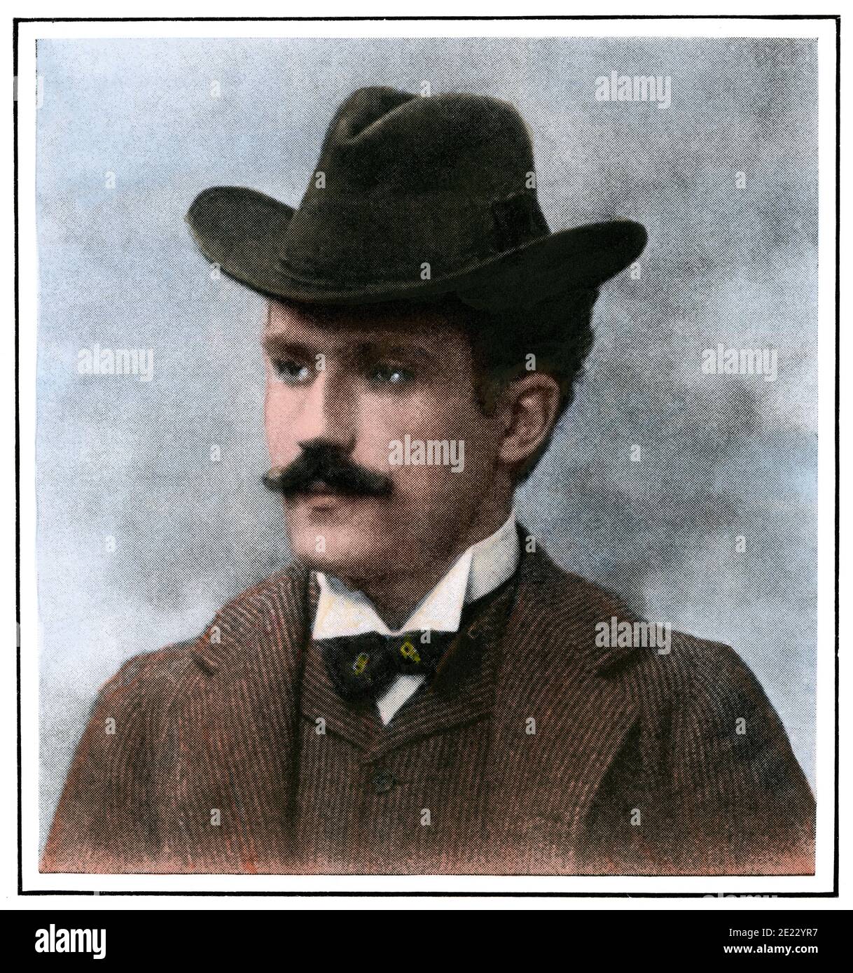 Arturo Toscanini. Hand-colored halftone of a photograph Stock Photo