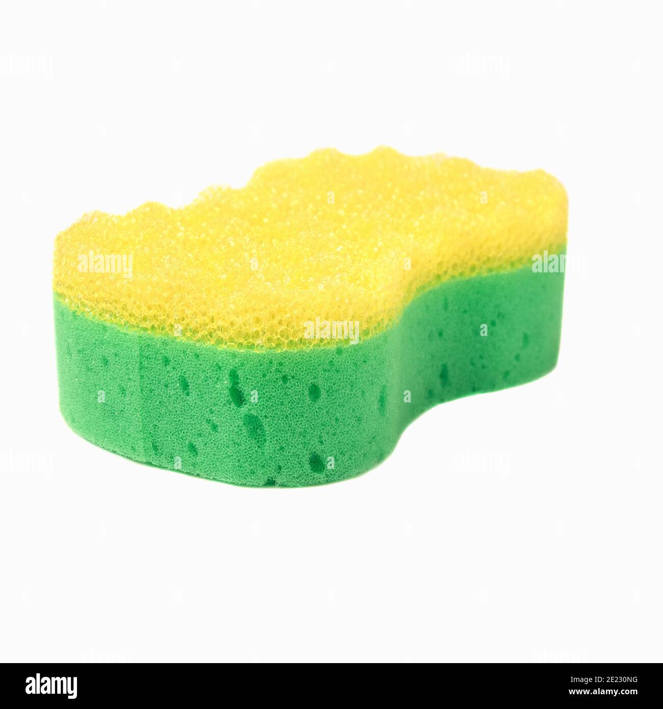 Green bath body sponge for shower isolated on white background Stock ...