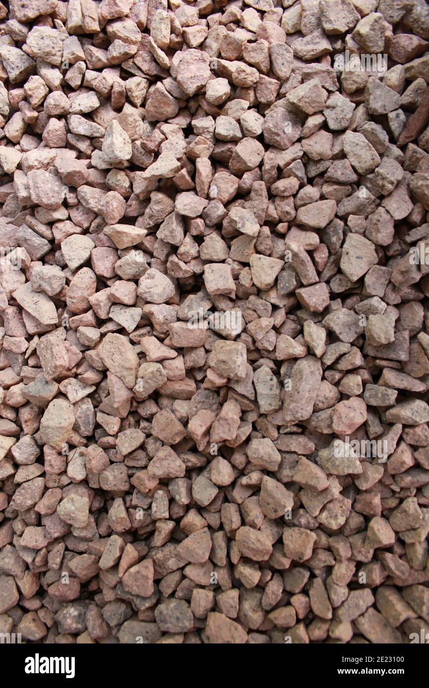 structure of red sandstone pebbles Stock Photo