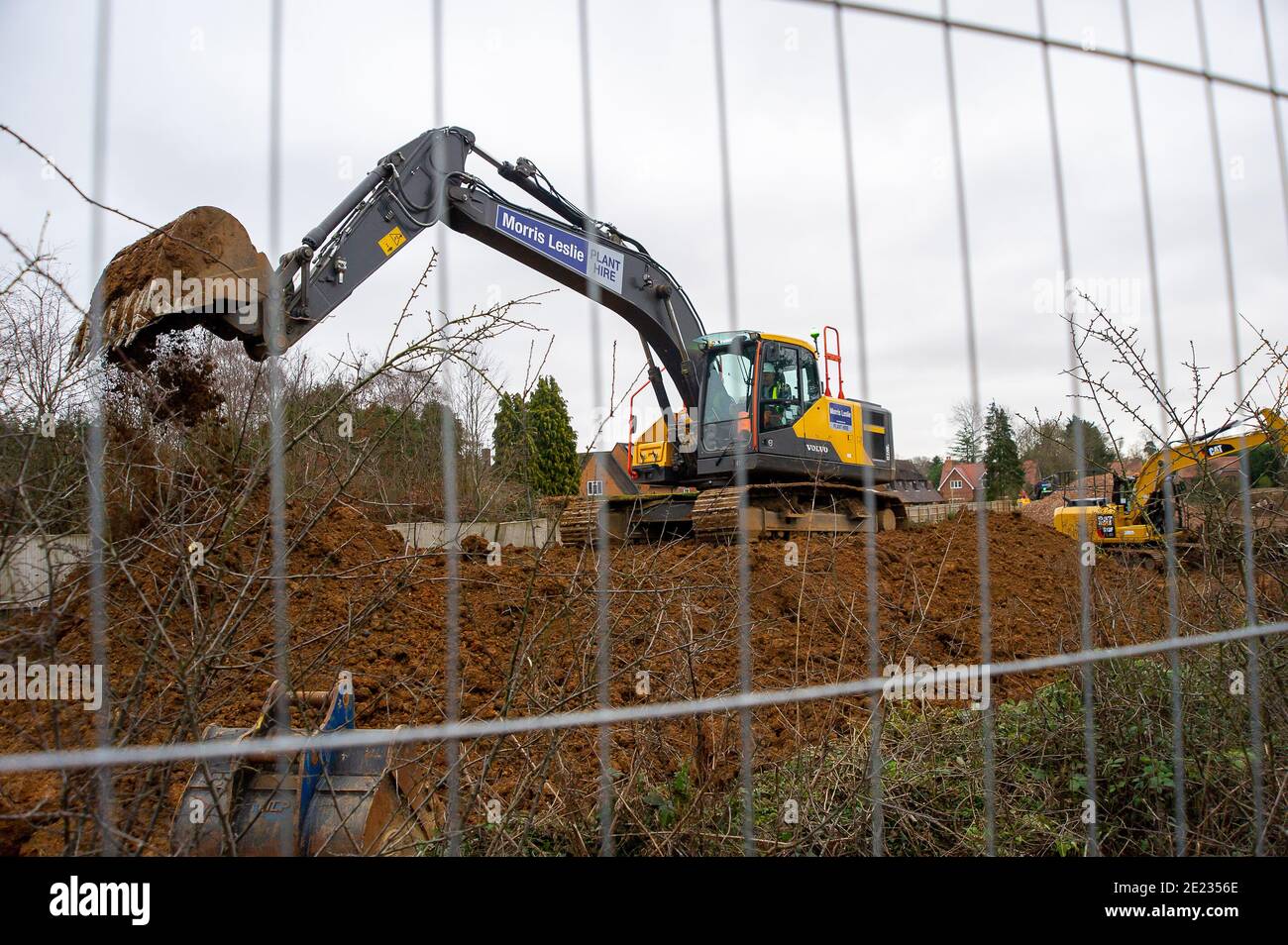 Beaconsfield, Buckinghamshire, UK. 11th January, 2021. Construction