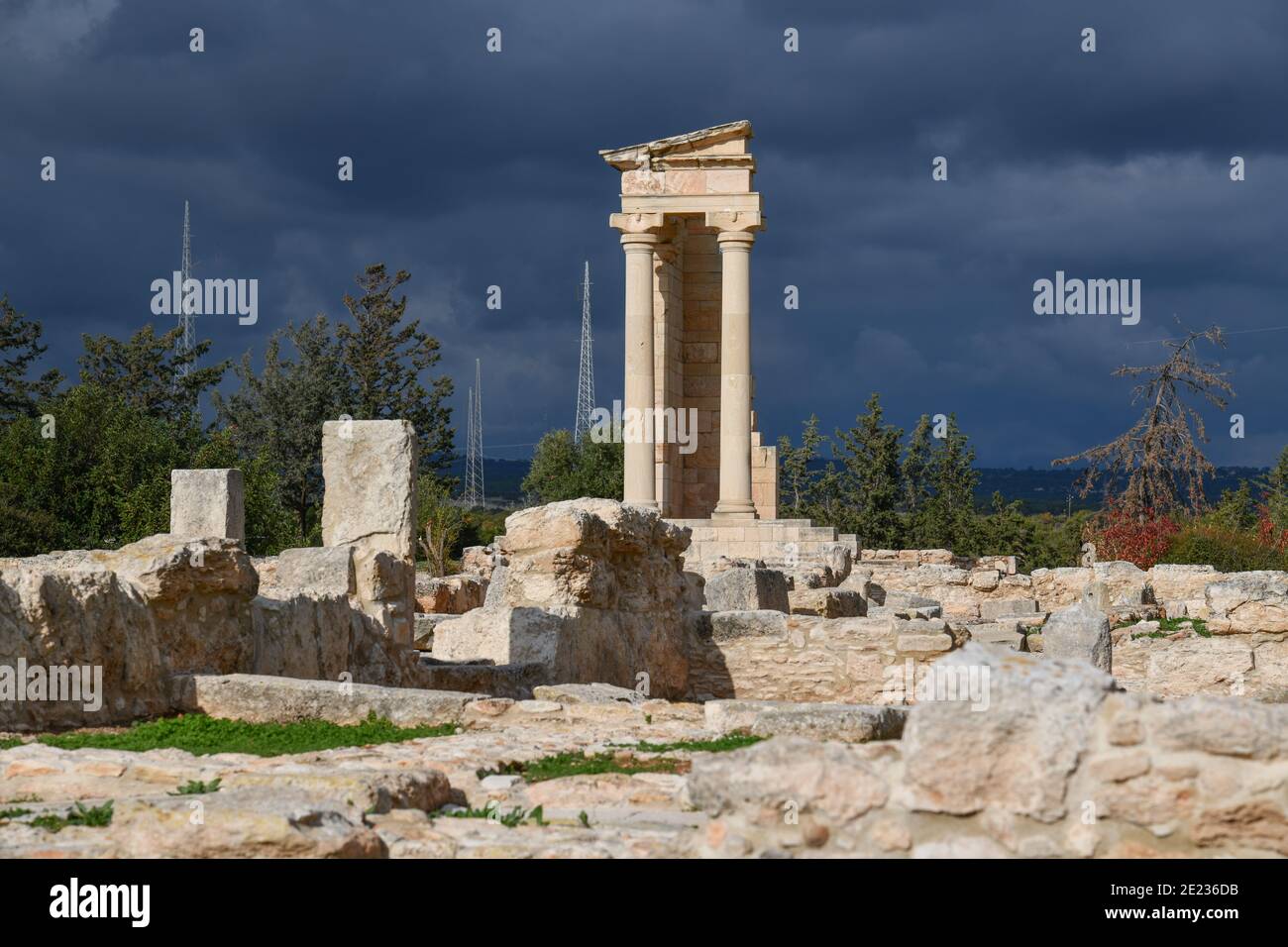 Apollo Heiligtum, Ausgrabungsstaette, Kourion, Zypern Stock Photo