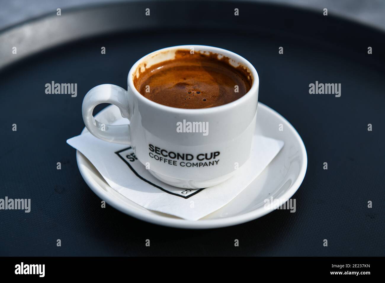 Tasse zyprischer Kaffee Stock Photo