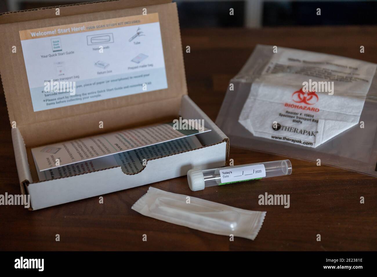 Covid 19 at home kit hi-res stock photography and images - Alamy