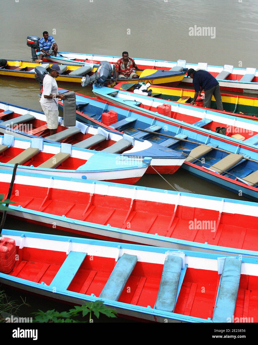 Banana boats in Suva, Fiji Islands Stock Photo Alamy